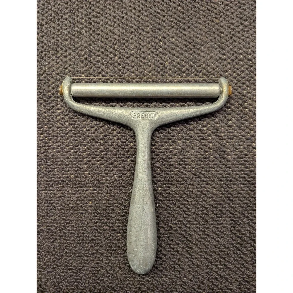 Vintage Presto Cast Aluminum Wire Cheese Slicer Mid-Century